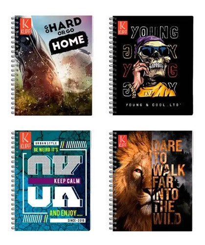 Cuaderno 5 Materias Pequeño Argollado Hombre 150 Hojas