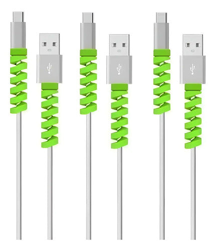 12 Unidades Protector Para Cable Resorte