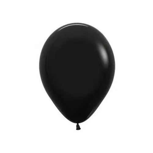 Globo Bomba Metalizado Color Negro R12 X 50 Und