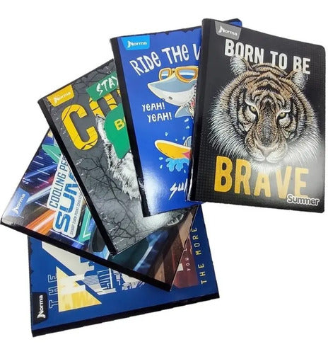 Cuaderno Grande Cosido Cuadriculado 100 Hojas X 15 Unidades