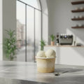 Vaso Desechable Cartón Helado Dorado 8oz X 50 Unidades Dorado