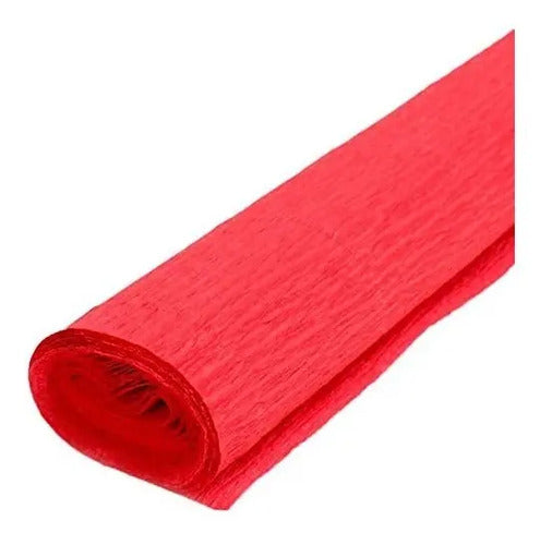 Papel Crepe Rojo X 50 Unidades