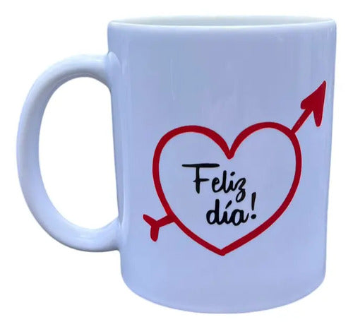 Mug Marcado Amor Y Amistad Blanco Amor Y Amistad