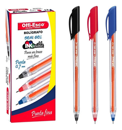 Boligrafo Esfero Semigel Caja X 6 Unidades