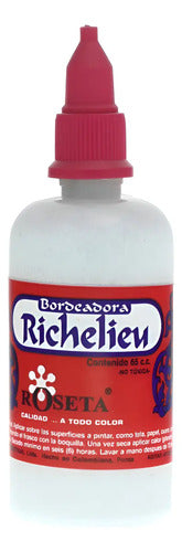 Pintura Escarchada Bordeadora Richelieu Roseta 65ml Plateado