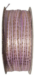 Cinta Lurex Oro Color Rosado Medio Raso Tela 100 Mts X 7mm Oro Rosa