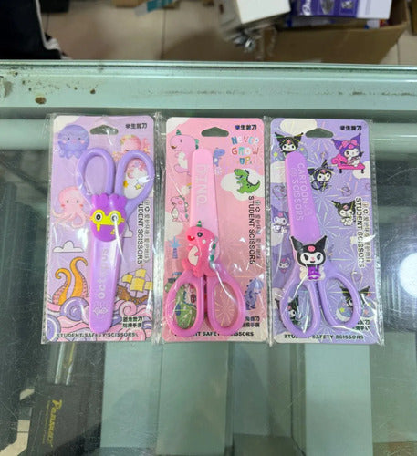 Tijera Punta Roma Infantil Con Diseños X 6 Unidades Surtido