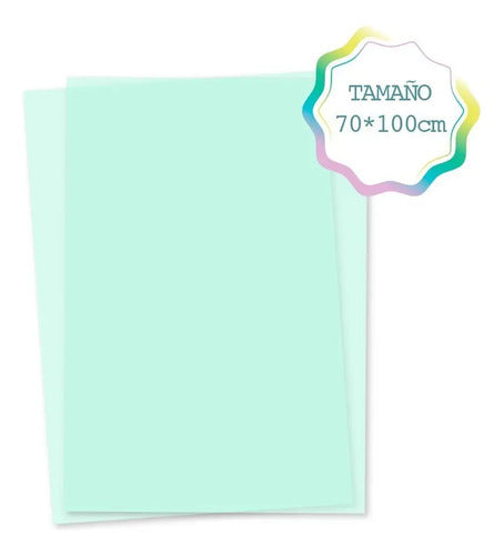Papel Manifold 30gr - 100x70cm Verde Claro X 100 Pliegos
