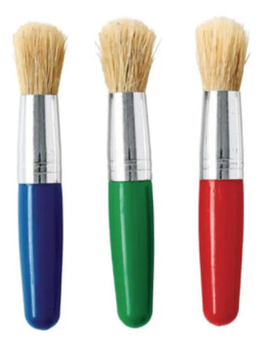 Pincel Brocha Jumbo X 3 Unidades Colores