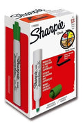 Marcador Permanente Verde Sharpie Punta Cincel Caja X 12
