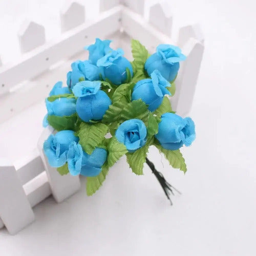Mini Ramo Artificiales Pequeñas - 12 Ramos X 12 Rosas