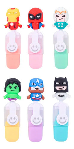 Resaltador Super Heroes Set X 6 Colores
