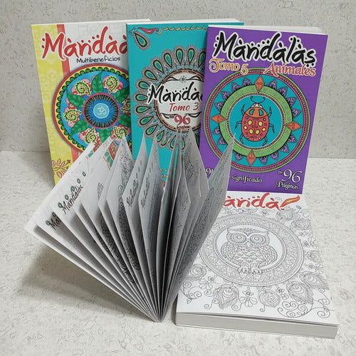 Libro Colorear Mandalas - 96 Paginas X 6 Unidades