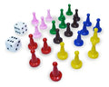 Fichas Para Juego Parques X 6 Colores (24 Fichas) + Dados