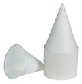 Vaso De Papel Conico Con Reborde 6oz X 125 Unidades Blanco