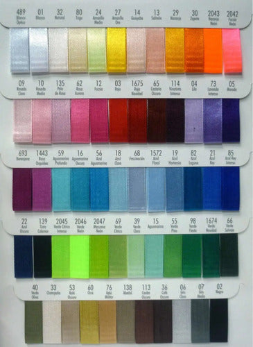 Cinta De Raso Para Moños 25 Mts X 3.5 Cm Color A Elección