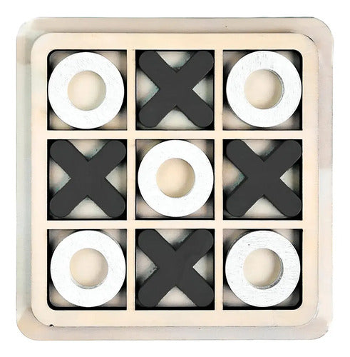 Juego De Mesa Triqui En Madera 26x26cm