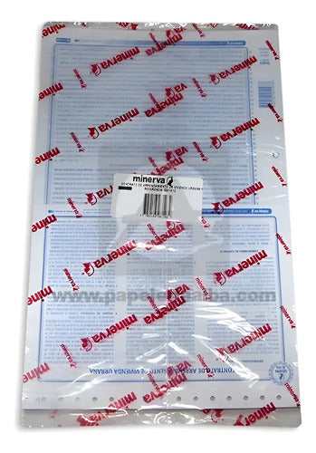 Forma Minerva 5501 Contrato Arriendo X 12 Pcs Blanco