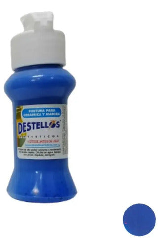 Pintura Cerámica Y Madera Destellos Color A Elección X12 Und