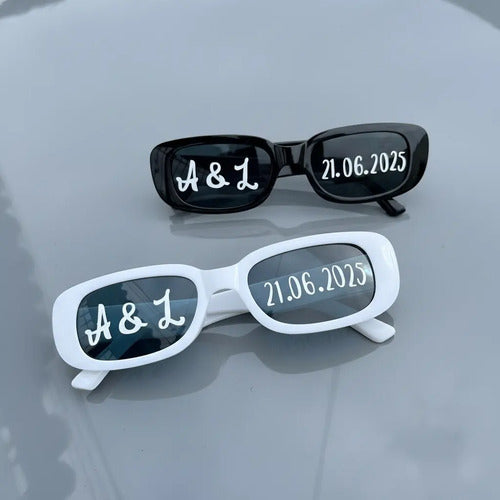 Gafas Personalizadas Boda Matrimonio X 2 Unidades