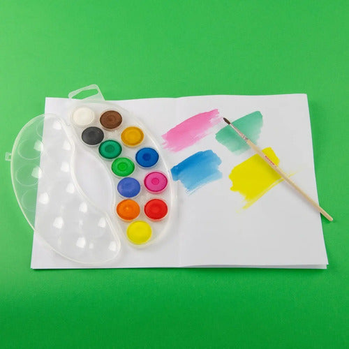 Acuarela Escolar Kores Mini X 12 Colores Varios