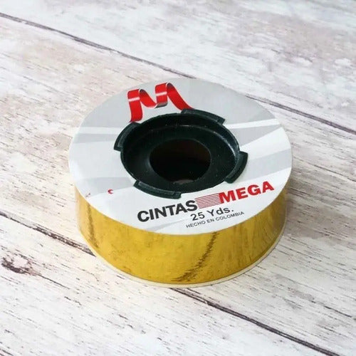 Cinta Decorativa Papel Para Moños 45 Mts X 3 Cm