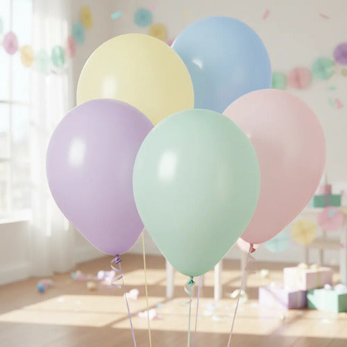 Globo Bomba Colores Pastel R12 X 50 Und Pastel