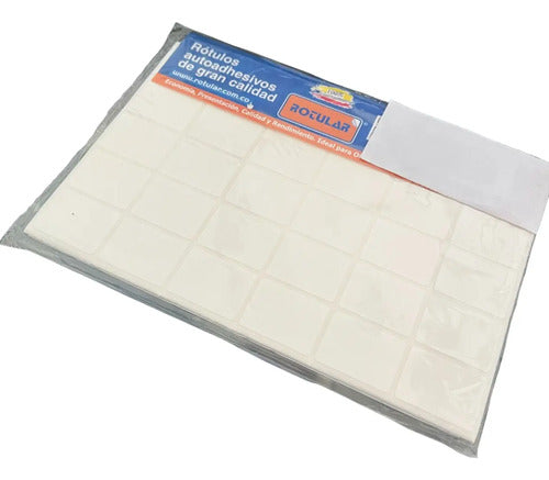 Rotulo Autoadhesivo Blanco 27x20mm X 240 Pcs - Ref. 27-20 Blanco