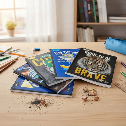 Cuaderno Grande Cosido Cuadriculado 100 Hojas X 50 Unidades