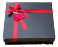 Caja Cartón Forrada Vinilo Negro 30 X 26 X 9 Cm