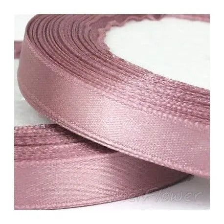 Cinta Palo De Rosa Raso Tela Satín Moños 50 Mts X 2.5 Cm  Palo De Rosa