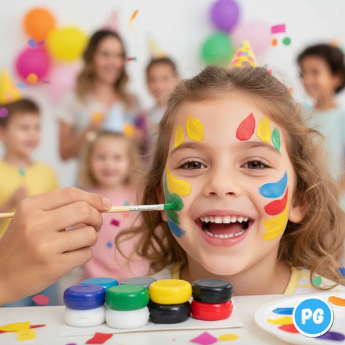 Pintura Pinta Caritas Pintucarita Surtido X 6 Colores