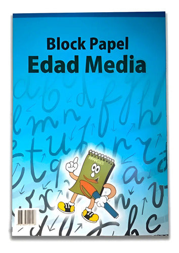 Block Papel Edad Media 1/8 X 20 Hojas Beige