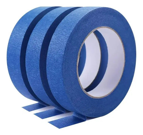 Cinta Enmascarar 24mm - 20 Metros X 4 Unidades Azul