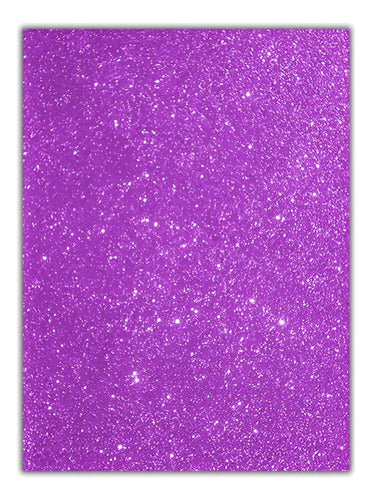 Cartulina Escarchada Lila 70 X 50 Cm X 6 Unidades Lila