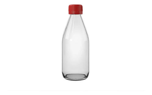 Frasco Envase De Vidrio 280ml Tapa Plástica X 12pcs