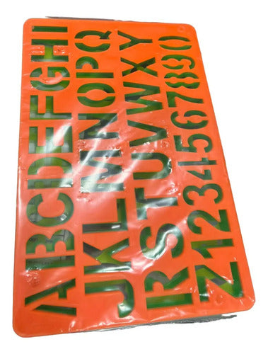 Plantilla ´plastica Letras Y Numeros 34x21cm - 12 Unidades  Surtido