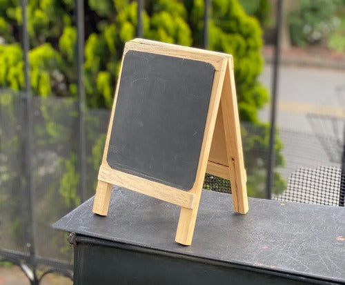 Tablero Mini Doble De Madera 25x17 Cm