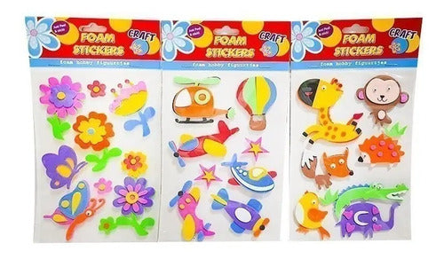 Figuras Foami X 3 Paquetes Surtidos