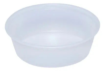 Copa Plastica Souffle Con Tapa 3 Oz/90ml - 100 Unidades Traslúcido