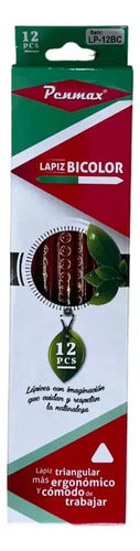 Lapiz Bicolor Negro/rojo X12und Negro/rojo