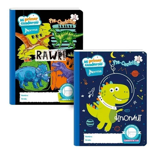 Cuaderno Cosido Preschool 100 Hjs Cuadros 1 X 1 Cm X 6 Und