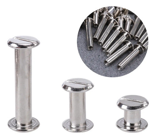 Poste Tornillo Aluminio Para Catalogo 1 1/4in 3.1cm X 12 Pcs