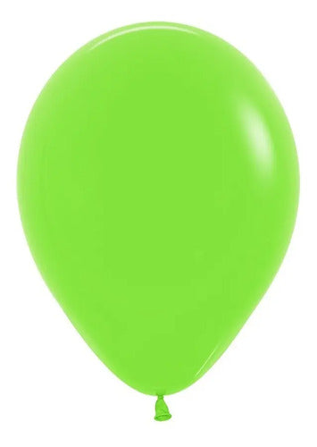 Globo Bomba Metalizado Color Verde Lima R12 X 50 Und