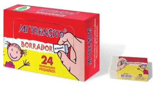Borrador Pequeño Mi Trensito X 24 Unidades