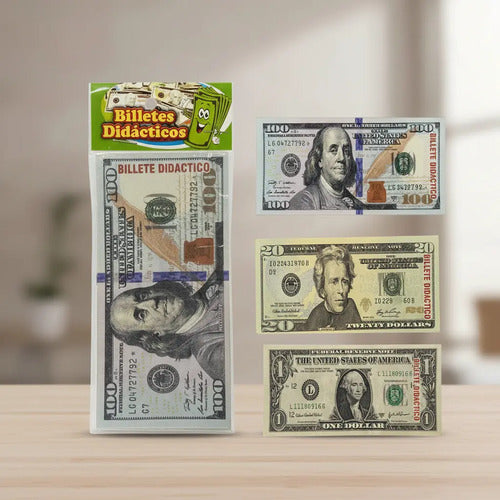 Billete Didáctico Surtido Dólar X 1.000 Unidades