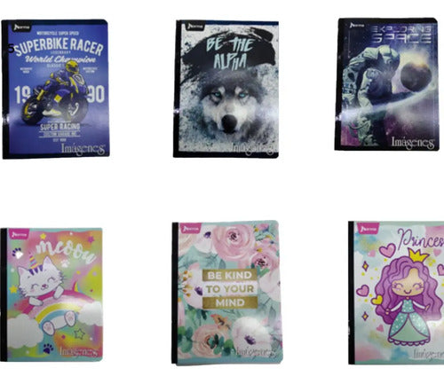 Cuaderno Grande Cosido Ferrocarril 50 Hojas X 6 Unidades