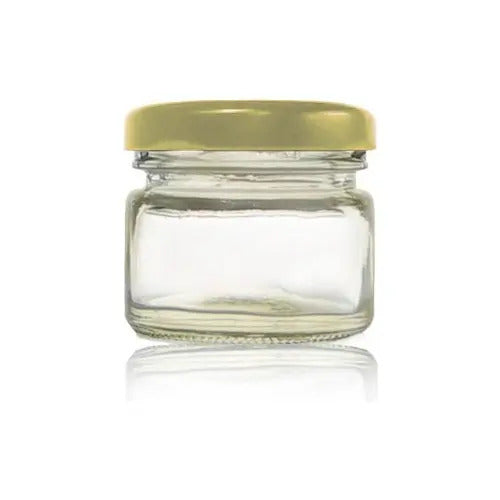12 Pcs Frasco De Vidrio Pequeño Conservas, Decoración 30 Ml Dorado