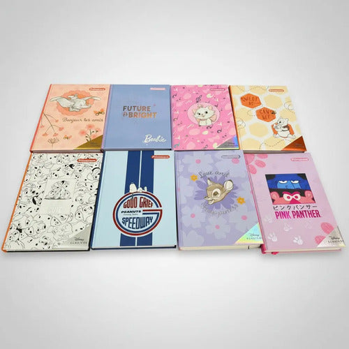 Cuaderno 5 Materias Pequeño Mujer 150 Hjs Pasta Dura Cosido
