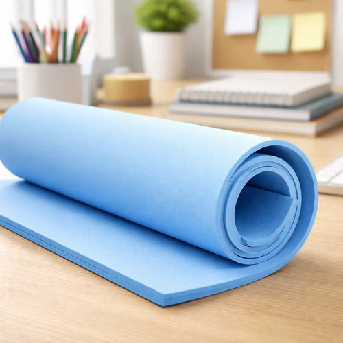 Fomi Foamy Azul Claro Tamaño 4 Cartas Grosor 5mm X 5 Und